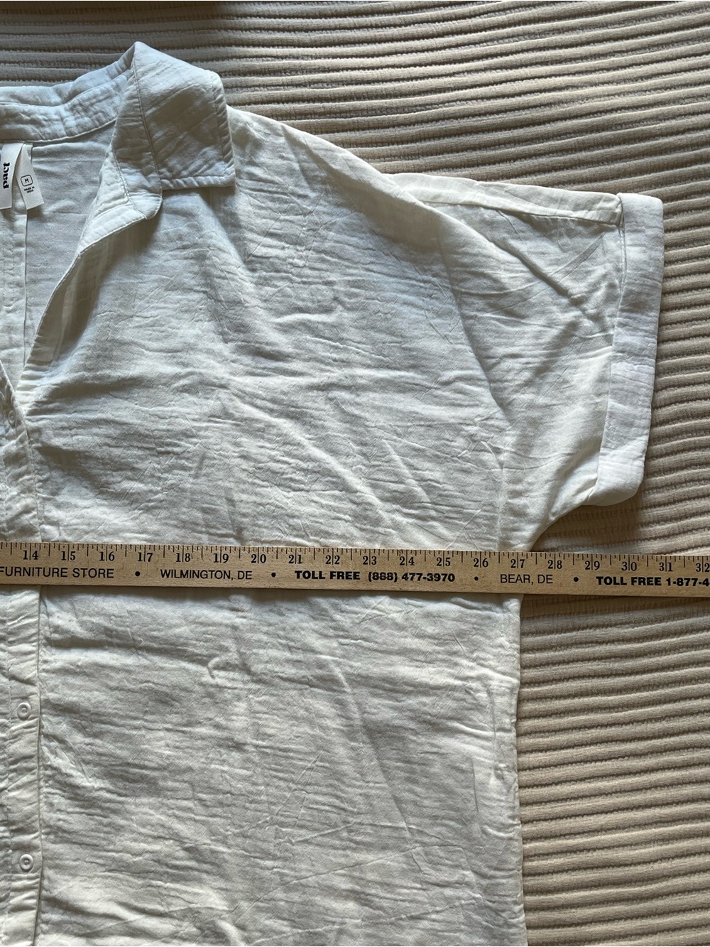 NWT Pact Organic Coastal Double Gauze Oversized Shirt - Picture 6 of 11